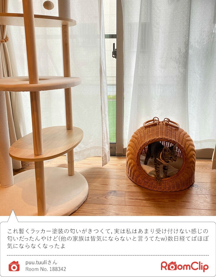 猫 ベッド ラタン ちぐら ドーム キャットハウス かわいい かまくら型 