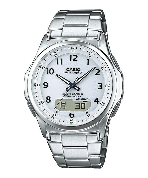 ホワイト] CASIO カシオ 腕時計 ソーラー 電波時計 メンズ ワンプッシュ三つ折れ式中留 メタルバンド ネオブライト 樹脂ガラス 5気圧防水  WVA-M630D 送料無料(ホワイト): Liveit トップページ｜JRE MALL