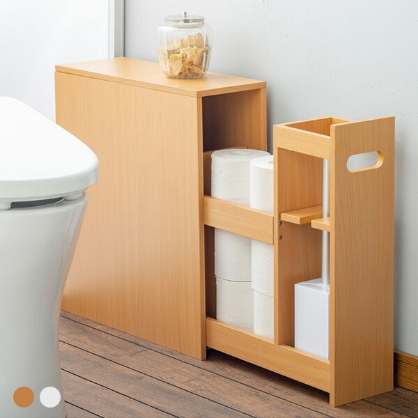 省スペース トイレ収納 スリム ラック トイレ収納棚 おしゃれ 薄型 スライド トイレラック 完成品 ナチュラル Liveit トップページ Jre Pointが 貯まる 使える Jre Mall