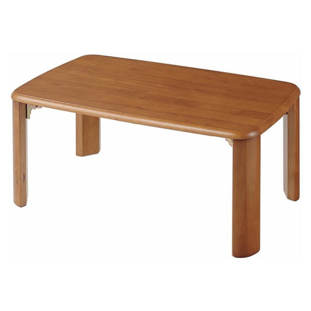 座卓 和室テーブル 75cm幅 天然木 収納式折れ脚テーブル 送料無料