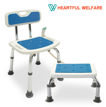Heartful Welfare シャワーチェア シャワーステップ セット 福祉 介護 風呂 椅子 送料無料