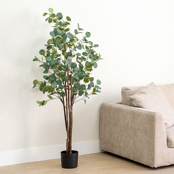 光触媒 人工観葉植物 ユーカリ 高さ150cm インテリアグリーン