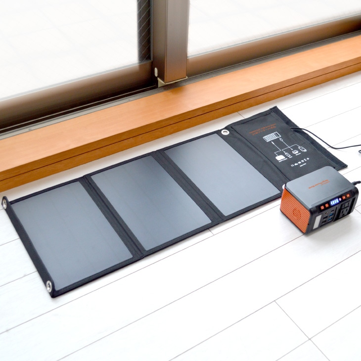21Wソーラーパネル&メガパワーバンク ポータブルバッテリー 電源