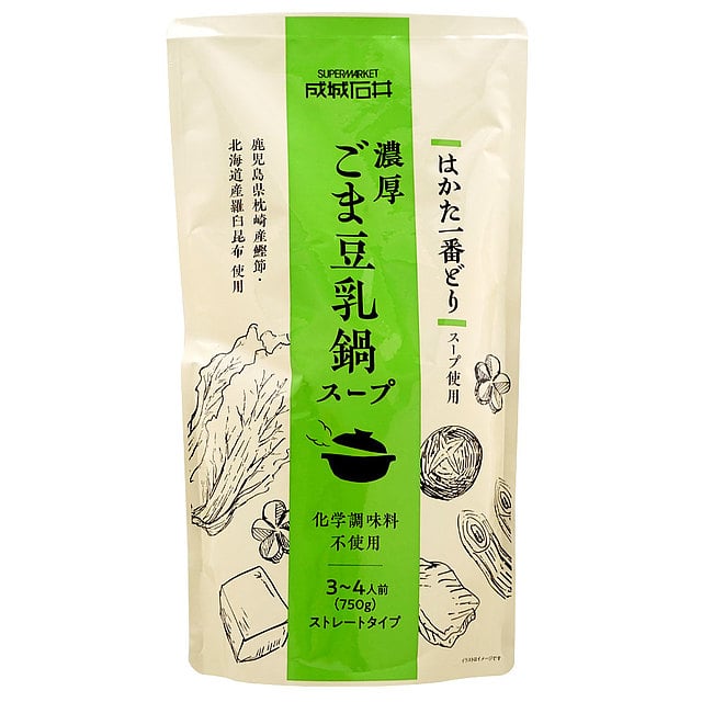 成城石井 濃厚ごま豆乳鍋スープ 750g: 成城石井｜JRE MALL