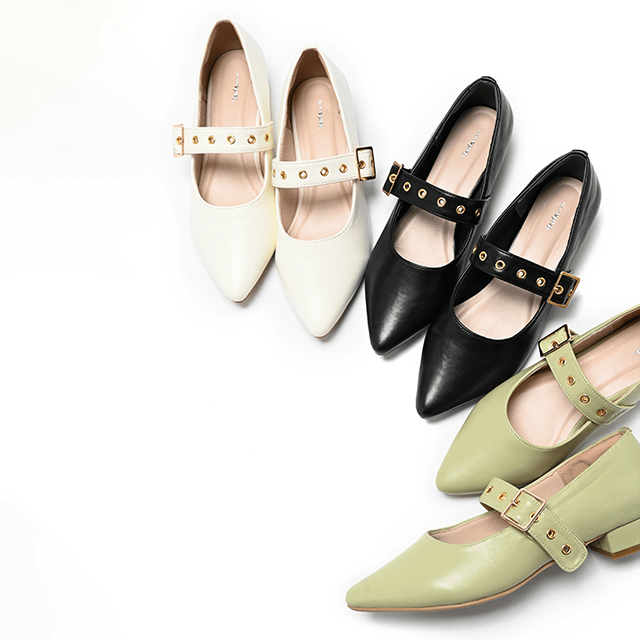 la farfa SHOES（ラ・ファーファ シューズ）アイレットストラップ