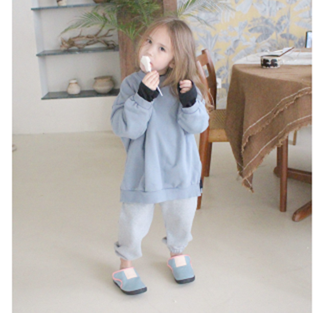 モンミミmonmimi キッズハイカットスニーカー ライトブルー 200(14cm  