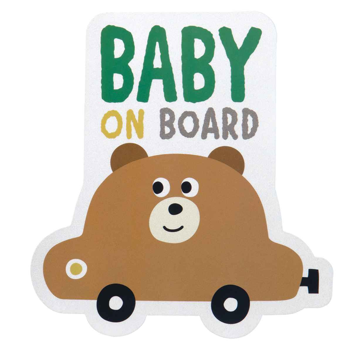 セーフティサイン リフレクター CARマグネット くま( カーサイン baby