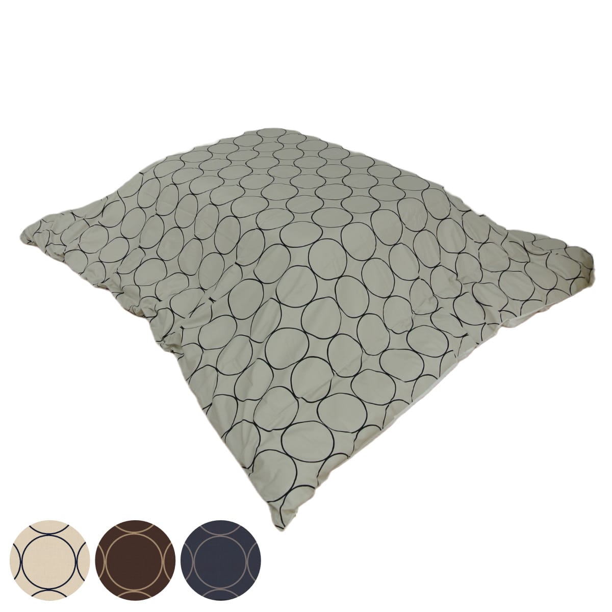 こたつ布団カバー 210×280cm 長方形 綿100％ 日本製 （ こたつ布団 カバー コタツ布団 洗える コタツ布団カバー こたつカバー コタツカバー  サークル模様 北欧風 モダン シック おしゃれ 国産 紐付き 洗濯 ） 【ブラウン】(ブラウン): カテゴリトップ｜JRE MALL