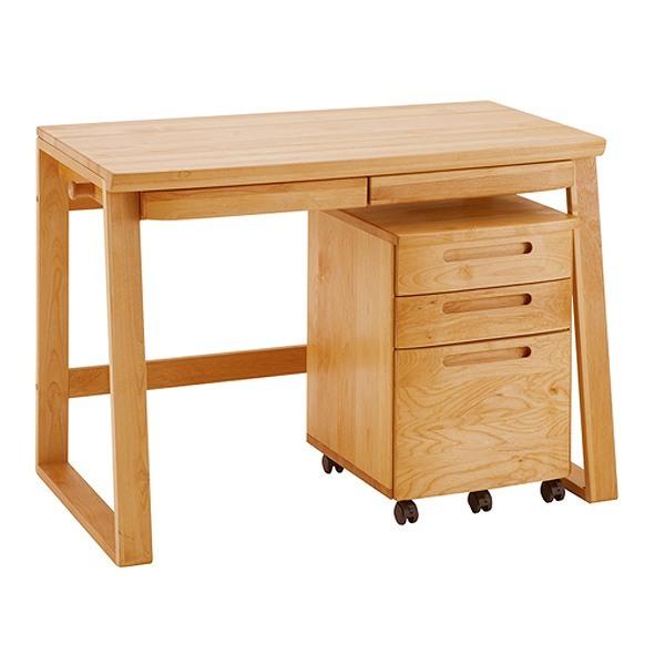 学習机 ワゴン 2点セット 天然木 アルダー材 オイル仕上 幅105cm