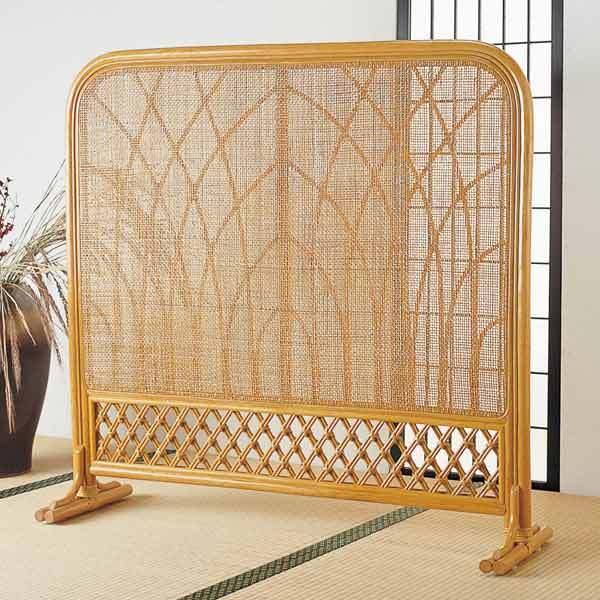 衝立 ラタン 間仕切り パーテーション 籐家具 高さ101cm( 和 アジアン