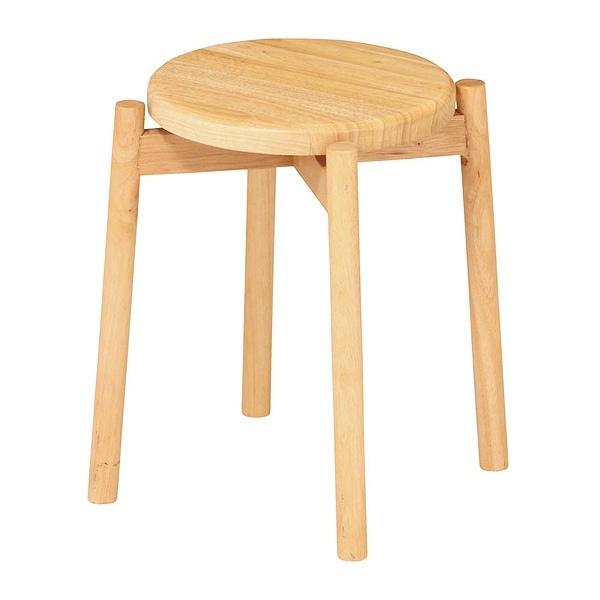 一番の贈り物 丸イス 木製 スツール 2脚 座面高44cm スツール