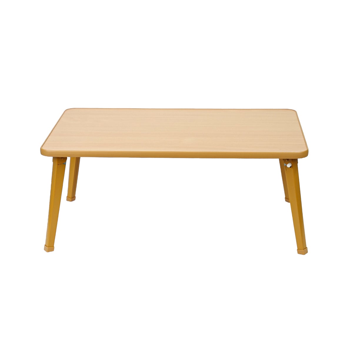 日本製 折りたたみテーブル 【幅63.5cm ダークブラウン×シルバー】