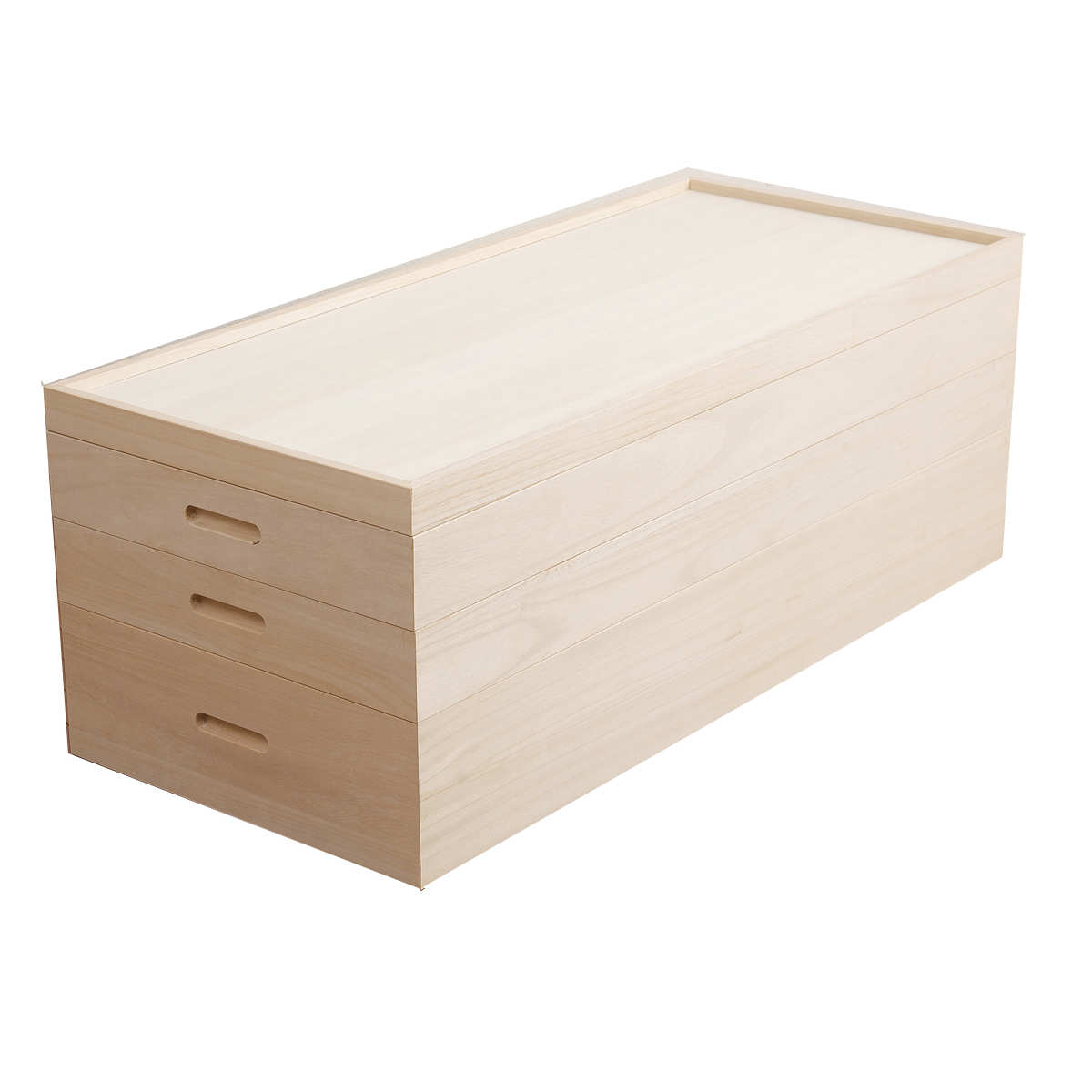 桐 衣装ケース 3段 衣装箱 日本製 セミロング( 完成品 桐衣装箱 天然