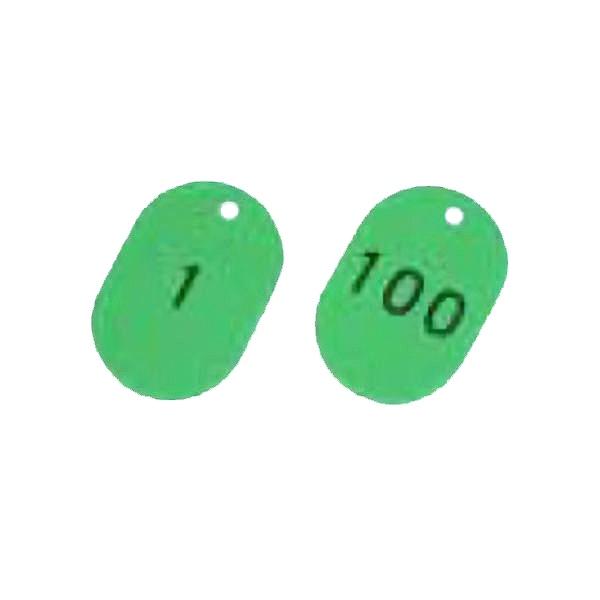 小判札 番号 小サイズ 100枚1組 1～100番 番号札 カラー プラスチック
