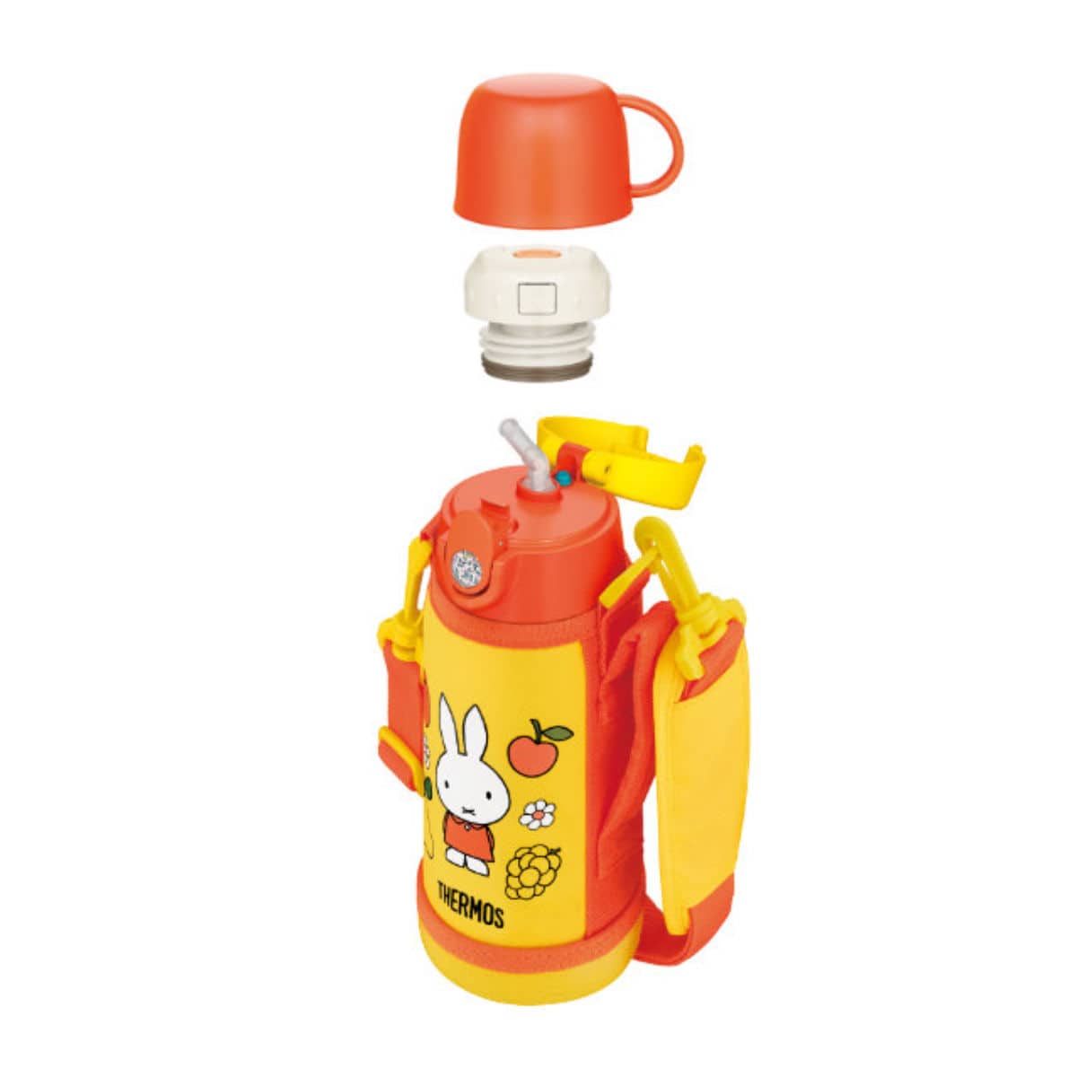 サーモス 水筒 600ml 2way ストロー コップ ミッフィー ステンレス FJO