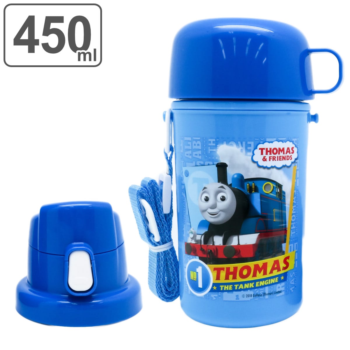 水筒 キッズ 450ml プラスチック 直飲み コップ 2way 保冷 きかんしゃトーマス トーマス コップ飲み ワンタッチ プラボトル ダイレクトボトル 子供 日本製 直のみ コップタイプ ワンプッシュ 幼稚園 保育園 子供用水筒 子供用 カテゴリトップ Jre Mall