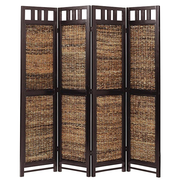 衝立 スクリーン 4連 アジアン家具 Banana Leaf 高さ160cm( ついたて