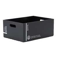 収納ボックス A4 サイズ 幅23×奥行32×高さ14cm 深型 コンテナ プラスチック製（ 収納ケース 収納 持ち手付き A4サイズ