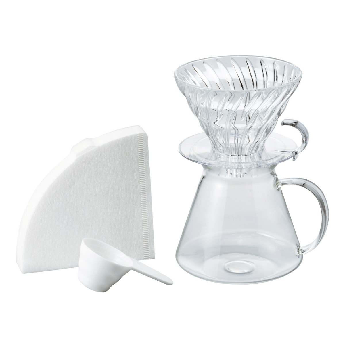 ドリッパー コーヒーサーバー セット V60 1～4杯用 Glass Brewing Kit 耐熱ガラス （ HARIO ハリオ 食洗機対応