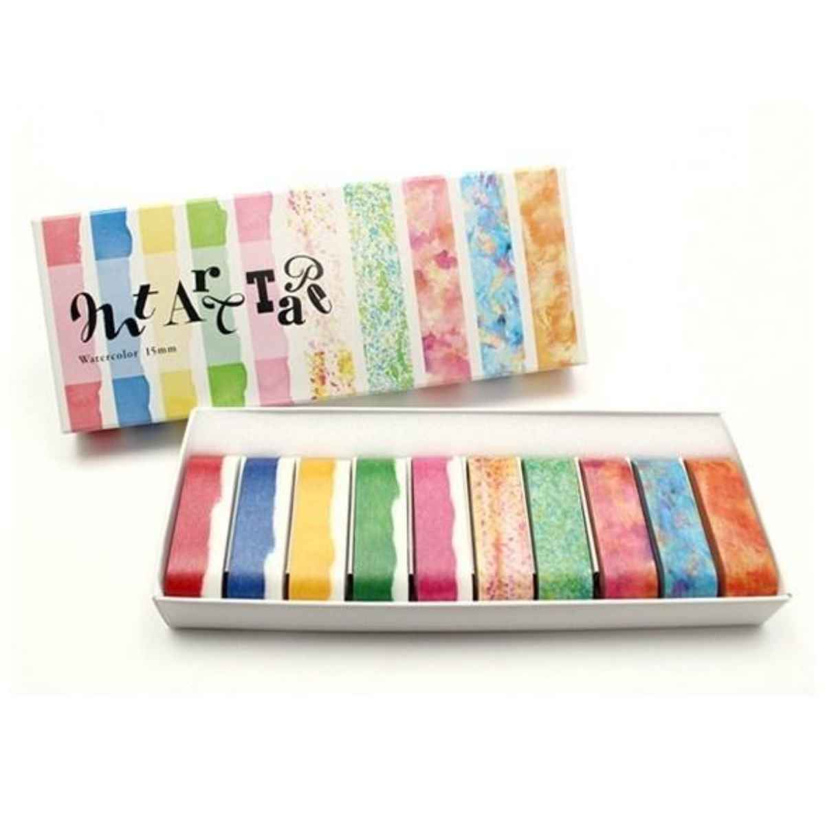 マスキングテープ マステ mt art tape 水彩絵の具 15mm幅セット 
