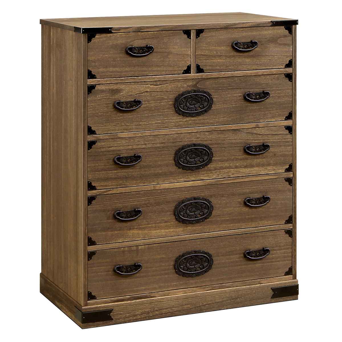 総桐箪笥再生民芸調 食器棚