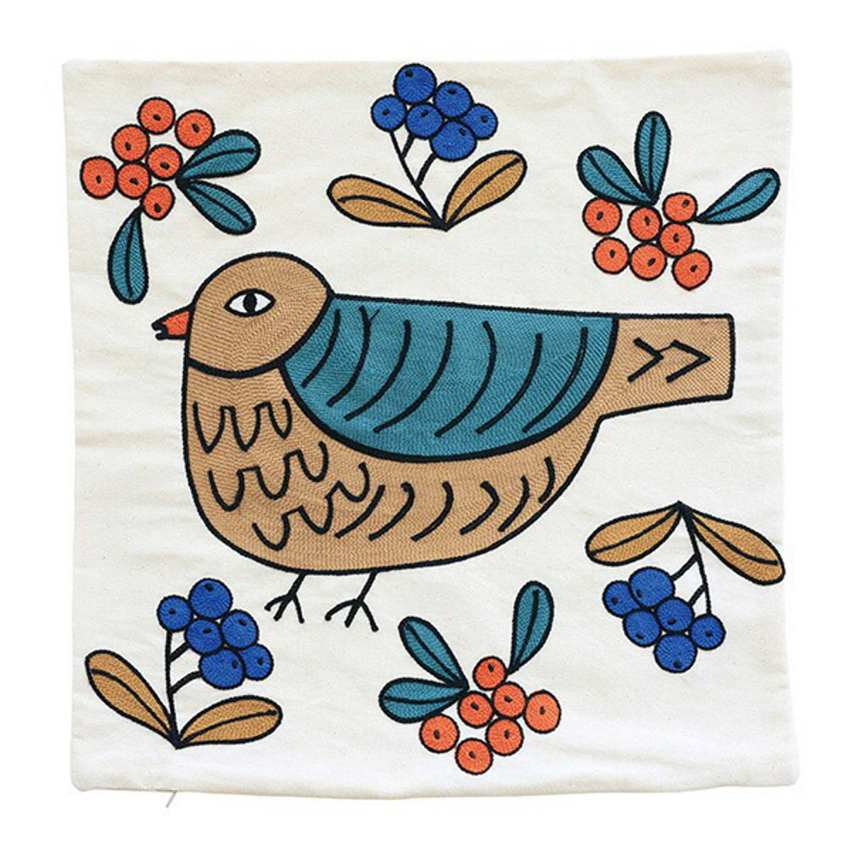 NbVJo[ ~L Embroidery Cushioncover 45×45cm i hJ GuC_[ 45cm ` NbV Jo[ ւJo[ lp  ˂ 킢  L   CeA G I[V[Y j yChubbyBirdz