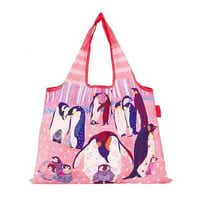 エコバッグ 2way Shopping Bag COMO マイバッグ （ 買い物バッグ 買い物袋 買い物かばん おしゃれ かわいい エコバック ショッピングバッグ トートバッグ レジバッグ エコロジーバッグ 手提げ袋 手提げカバン ） 【2：ペンギンの集会】