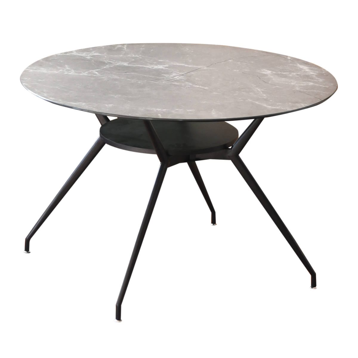 大理石円形テーブル 金属脚付き ダイニングテーブル 円形 大理石」の