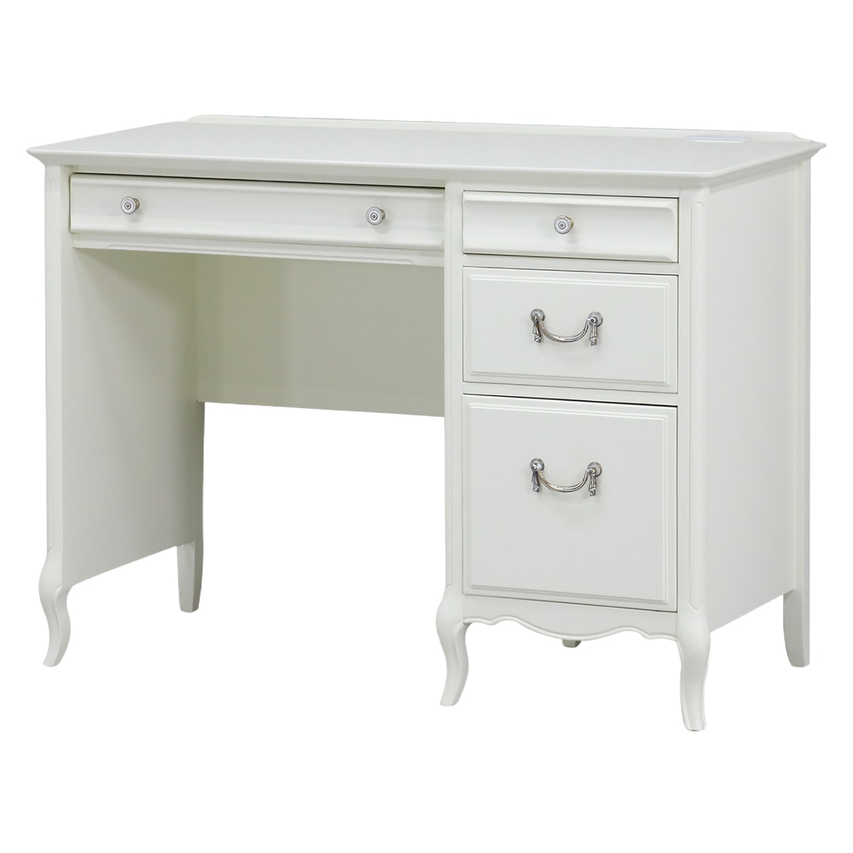 新品未開封 ドレッサーとしても使える木製パソコンデスク引き出し収納  