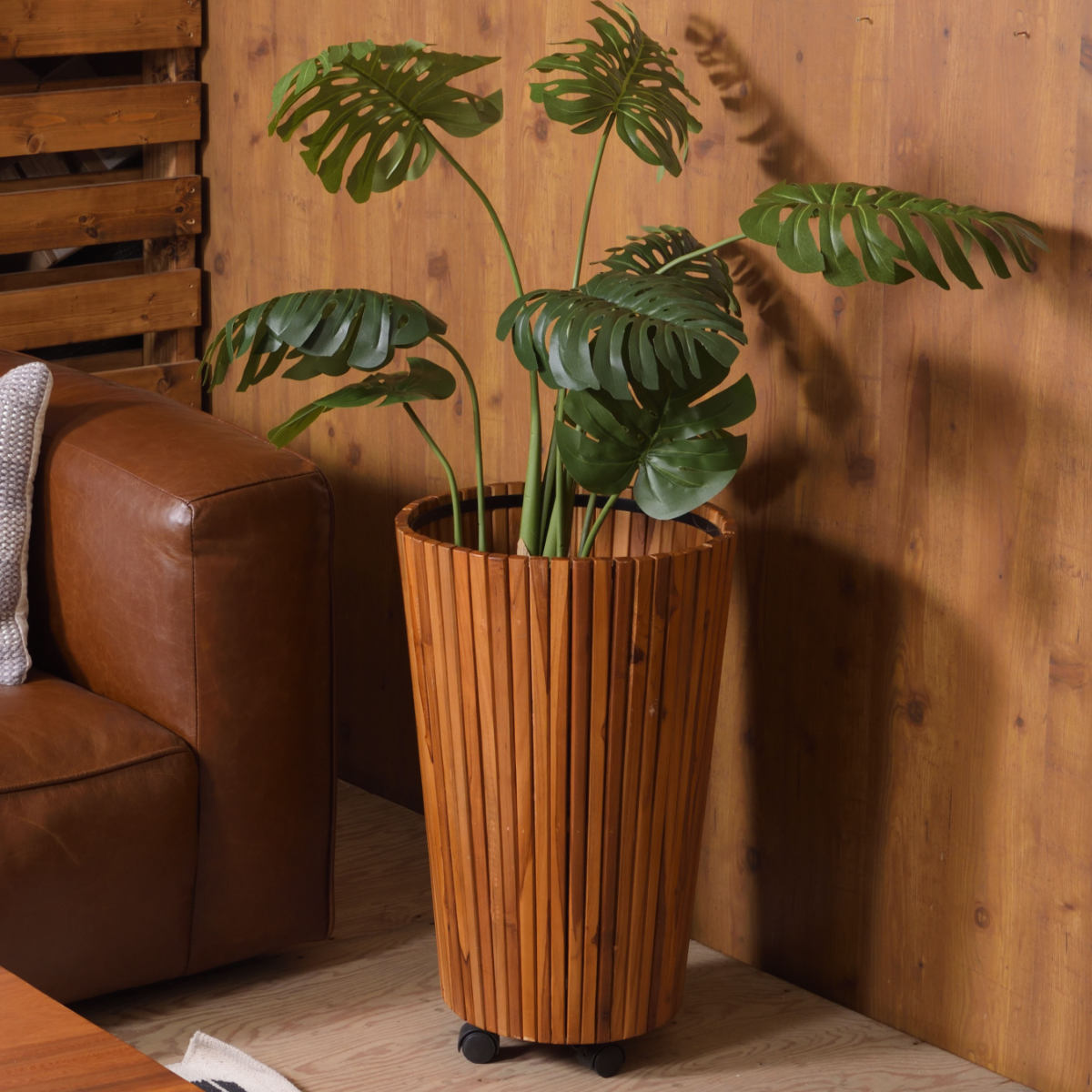 プランター ウッドプランター L 直径39×高さ65cm ( 植木鉢カバー