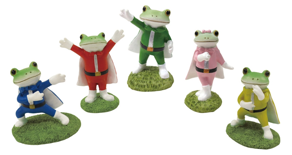 置き物 コポレンジャーイエロー Copeau( コポー カエル コポタロウ