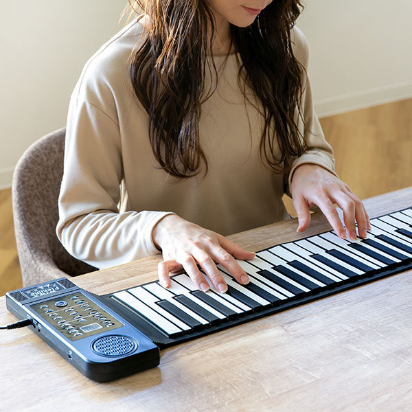 ピアノ 電子ピアノ コンパクト 88鍵盤 ロールアップピアノ （ ロール
