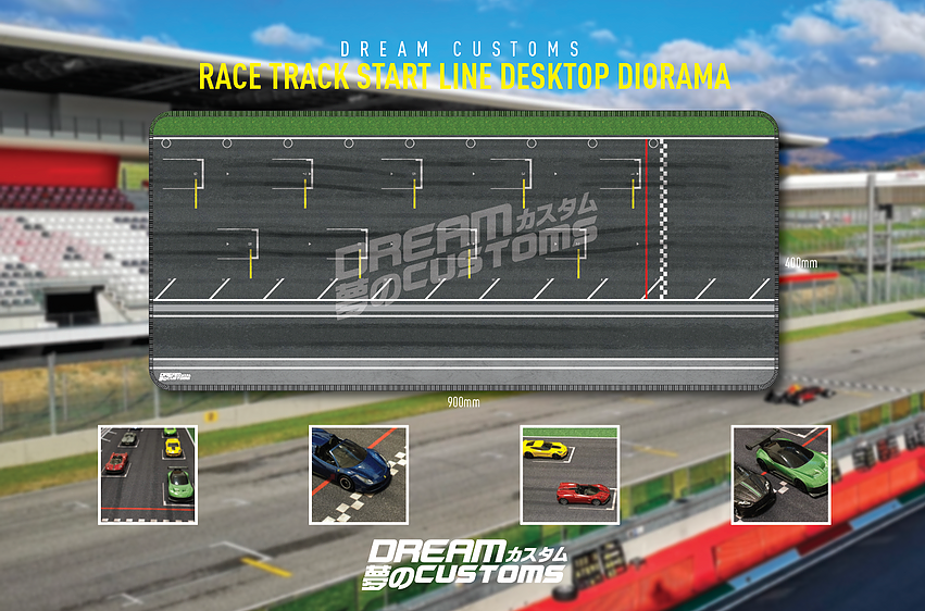 Dreamcustoms [XgbNX^[gObg fXNgbvWI} Race Track Start Line 900mm×400mm