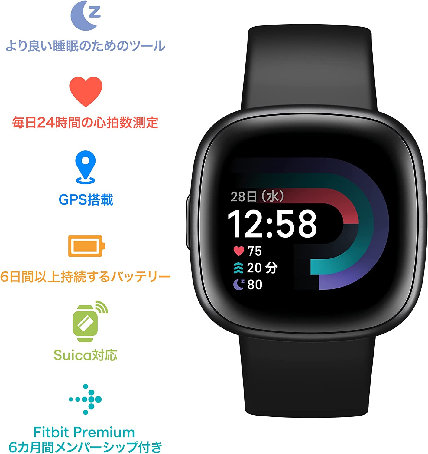 Fitbit VERSA 4 BLACK/GRAPHITE