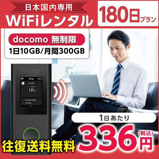 WiFi^ 180v docomo (110GB/300GB)