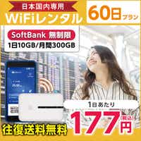 WiFi^ 60v Softbank (110GB/300GB)
