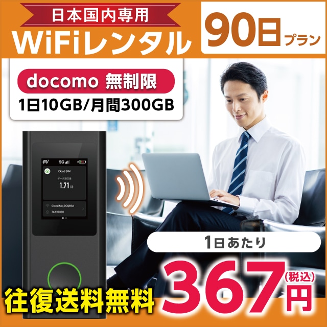 WiFi^ 90v docomo (110GB/300GB)