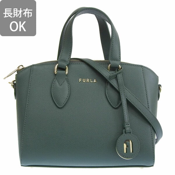 フルラ FURLA レディス グリーン ビジネスバック ショルダー付き 新品