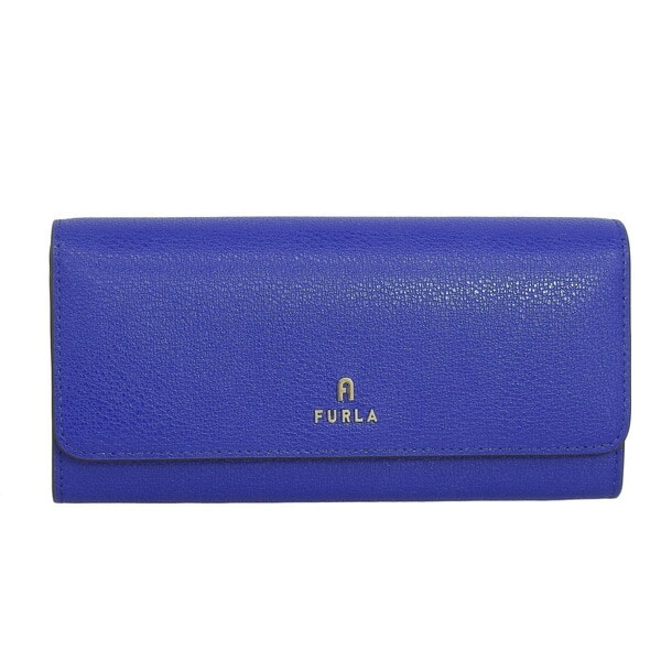 送料無料】フルラ 財布 レディース 長財布 レザー ブルー×ピンク FURLA