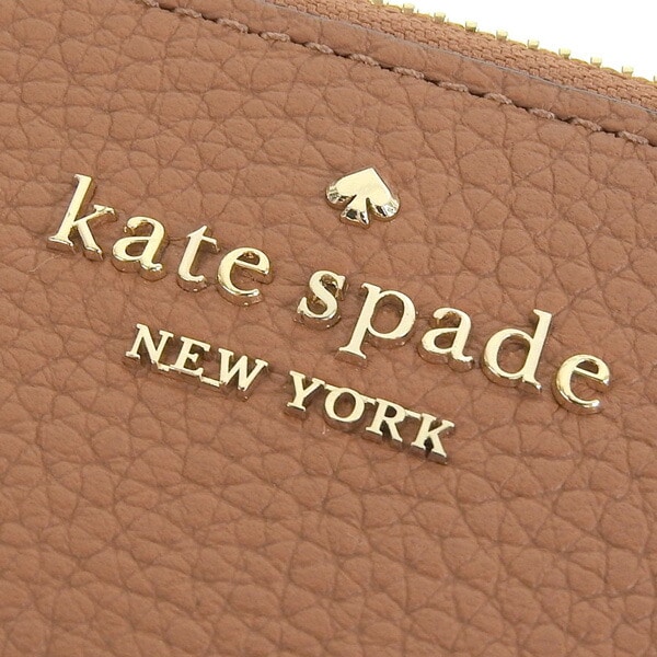 【新品・未使用】Kate spade　2つ折り財布　ブラウン　本革