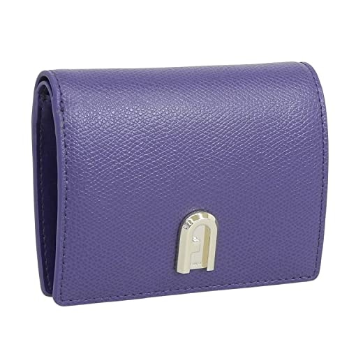 FURLA 二つ折り財布 レザー 紫-