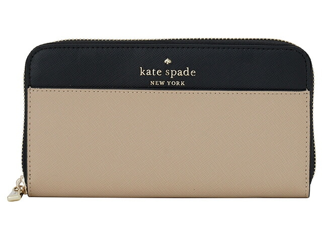 新品 katespade ケイトスペード 長財布  レザー バイカラー