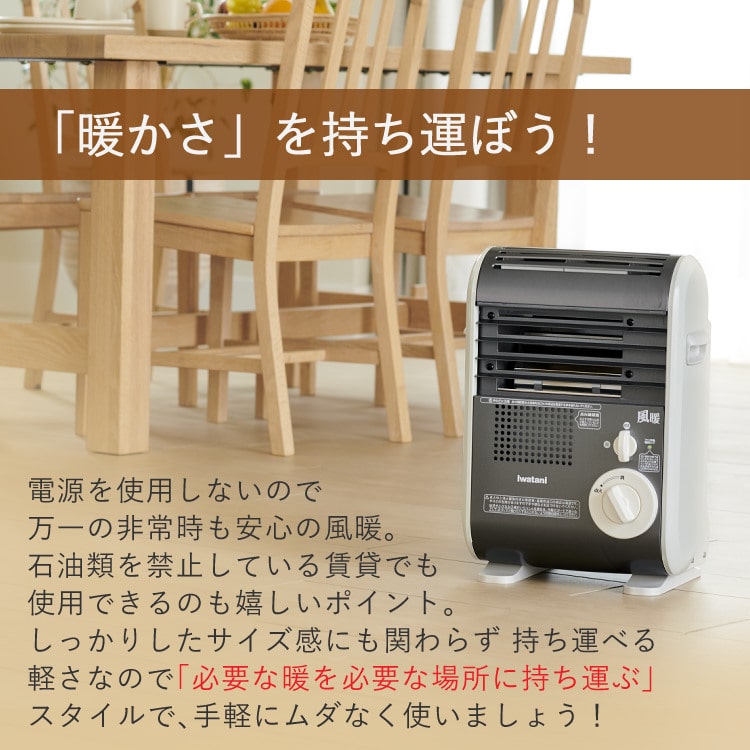 イワタニ Iwatani カセットガス ストーブ 風暖 CB-GFH-1