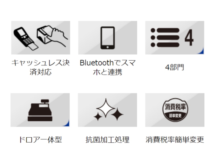 電子レジスター カシオ SR-G3 レジスター Bluetooth CASIO コイン