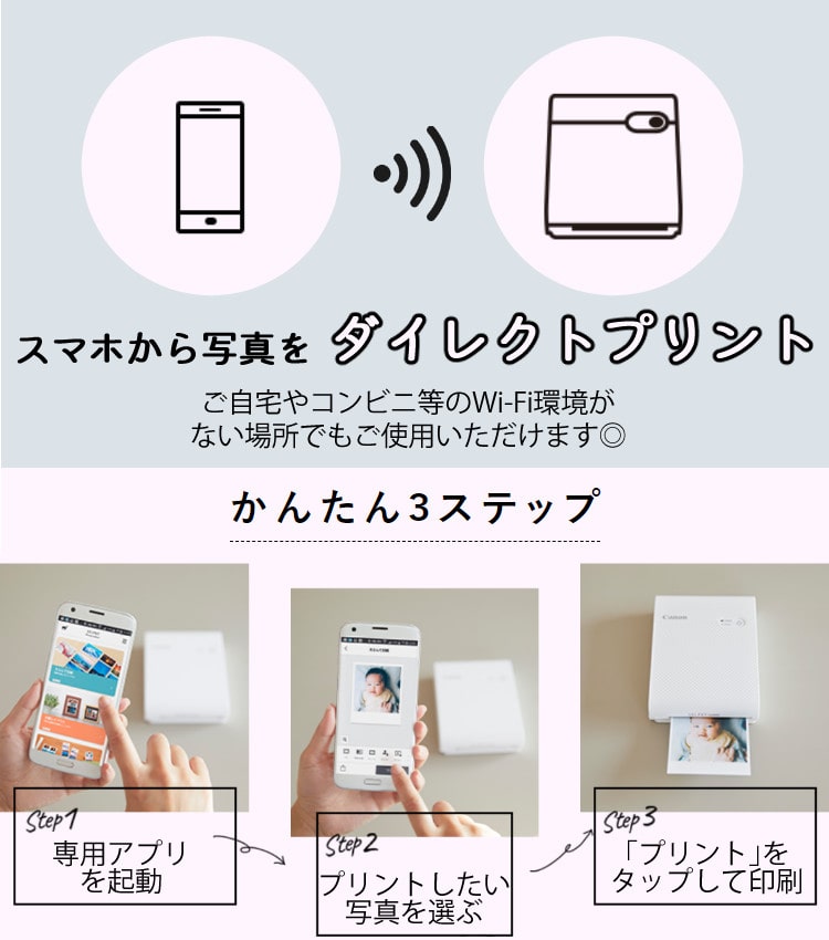 フォト用紙20枚付き!)キヤノン(Canon) コンパクトフォトプリンター