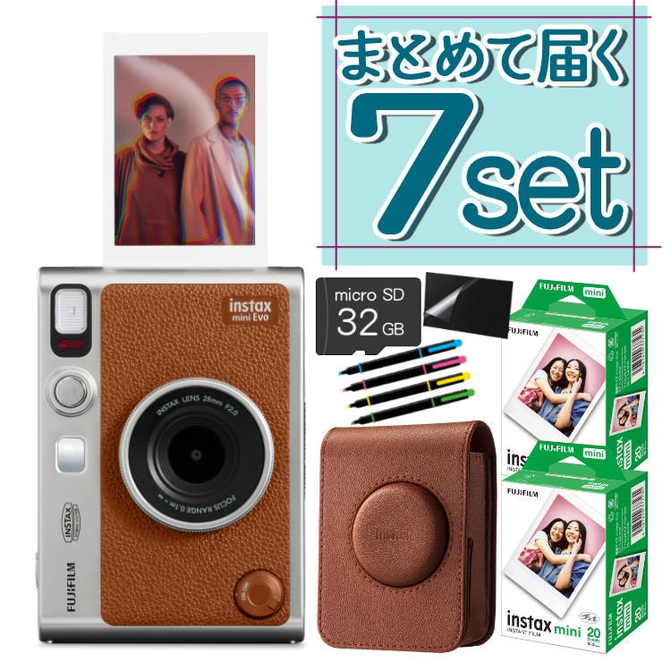 インスタックスミニエボFUJI FILM ハイブリッド instax mini Evo ケースセット