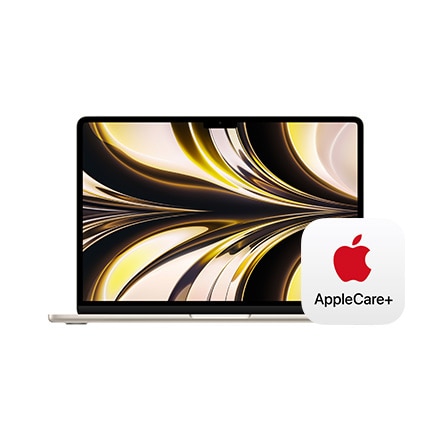 13C`MacBook Air: 8RACPU8RAGPU𓋍ڂApple M2`bv, 8GBjt@Ch 256GB SSD - X^[Cg with AppleCare+