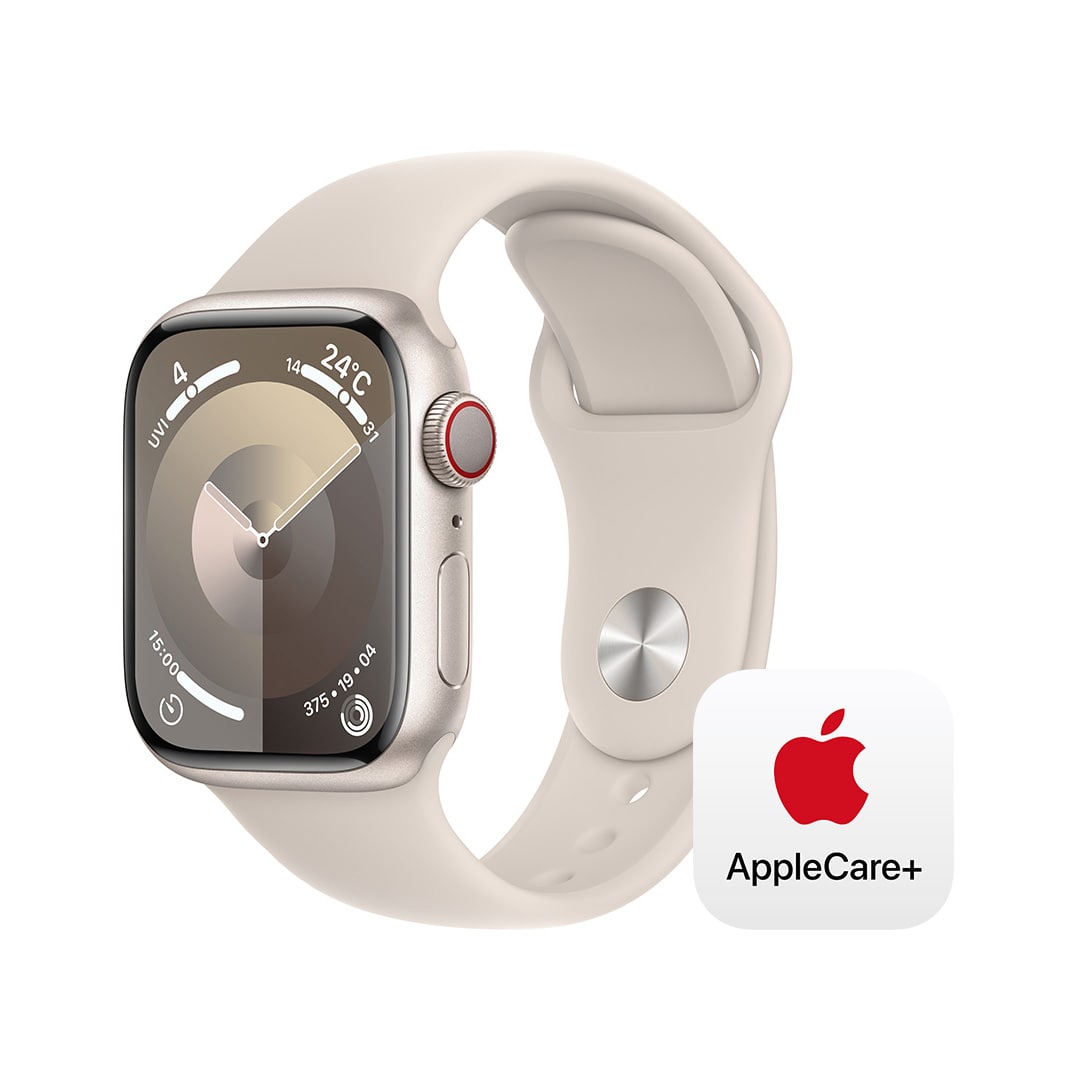 Apple Watch Series 9iGPS + Cellularfj- 41mmX^[CgA~jEP[XƃX^[CgX|[coh - M/L with AppleCare+