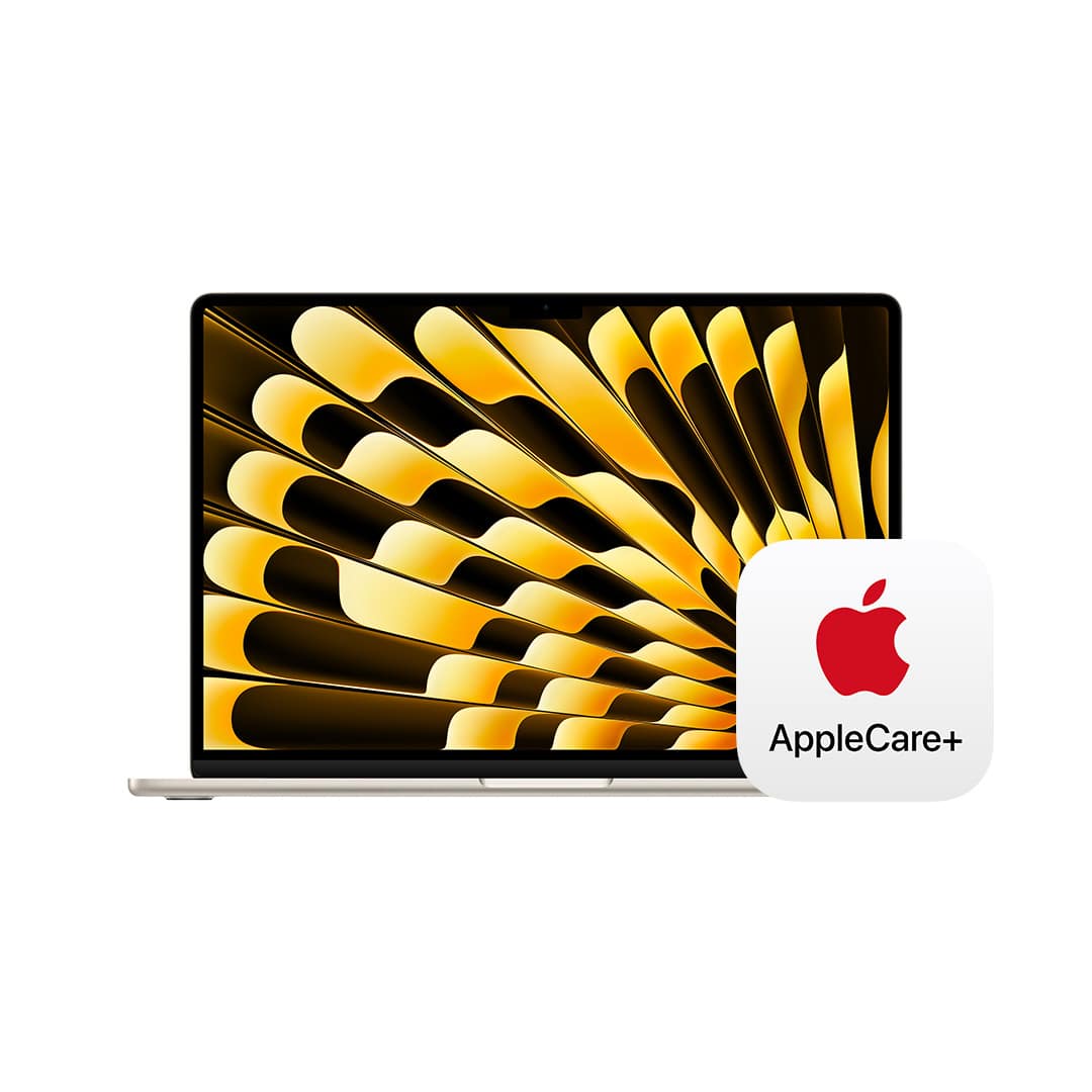 15C`MacBook Air: 8RACPU10RAGPU𓋍ڂApple M3`bv, 8GBjt@Ch 256GB SSD - X^[Cg with AppleCare+